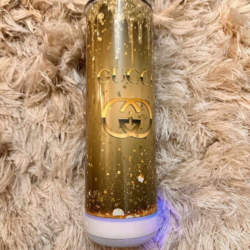 Gold Glitter Bluetooth Tumbler - Picture 2 of 2